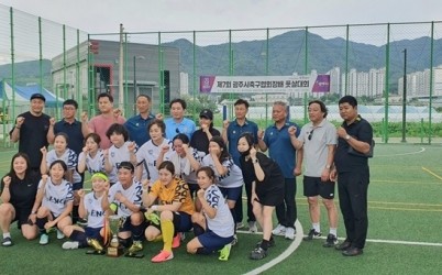 광주시 오포2동축구협회, 제7회 광주시축구협회장배 풋살대회 전 부문 석권 (여성축구단 우승).jpg width: 100%; height : 150px