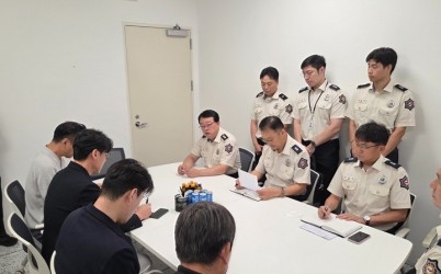 20250918 하남소방서, 추석 명절 대비 스타필드 하남 현장안전지도 실시.jpg width: 100%; height : 150px