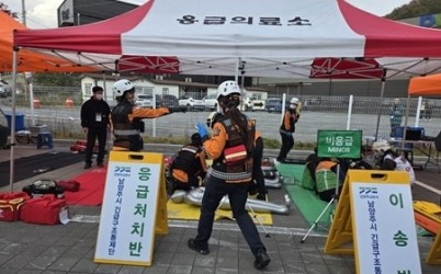 (1103)[동부보건소 보건행정과]남양주시 동부보건소, 2025년 안전한국훈련서 ‘현장응급의료소’ 운영(사진1).jpg width: 100%; height : 150px