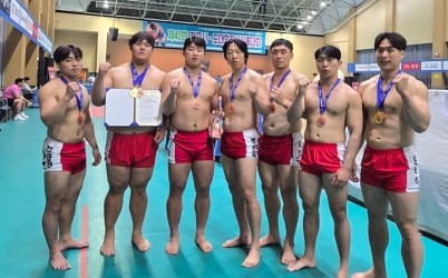 광주시청 씨름팀, 전국 시도 대항장사씨름대회 개인전 2체급 우승.jpeg width: 100%; height : 150px